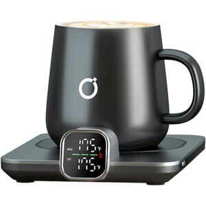 Smart Heated Coffee Mug Warmer & Mug Set - Heated Mug Warmer with Auto Shut Off